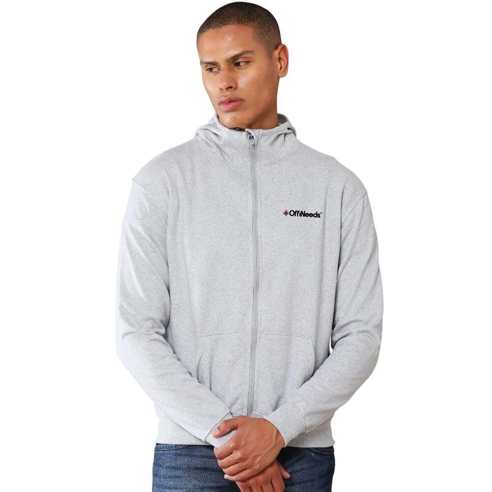 Greys&Blues Rocky Hoodie with Zip- Grey